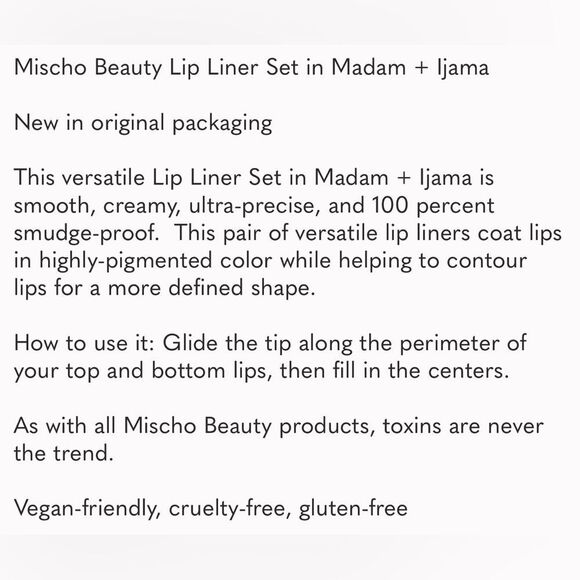 *Mischa Beauty* LipLiner Set - Madame / Ijama - Picture 3 of 6